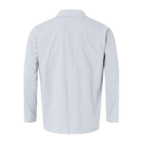 Linen Blazer Men Lightweight Casual Suit Jackets Slim Fit Business Sport Coat Loose Lapel Collar Button Down Suit4