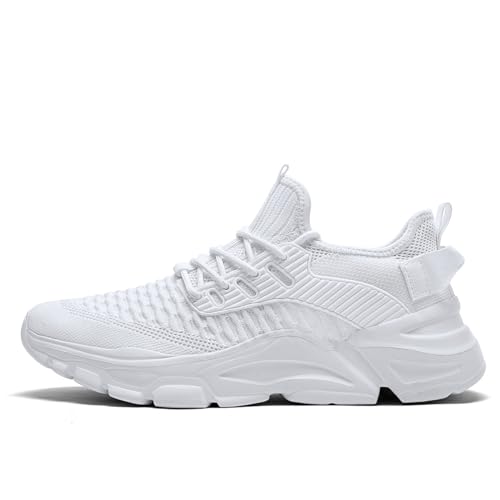 Image of Men's Slip on Walking Shoes Tennis Running Sneakers Lightweight Breathable Casual Soft Sole Comfort Work Gym Trainers