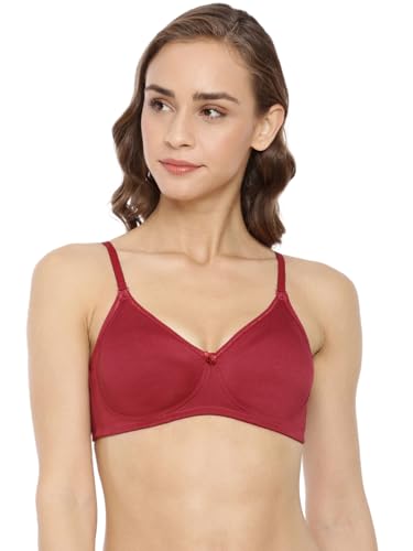 Image of Macrowoman W-Series Essential 24x7 Comfort Bra for Women in Cotton Poly Fabric, Seamless Wire-Free with Adjustable Straps