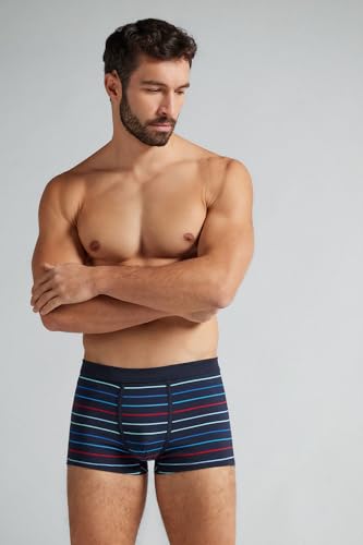 Man's Multicolored Stripe Print Superior Cotton Boxers4