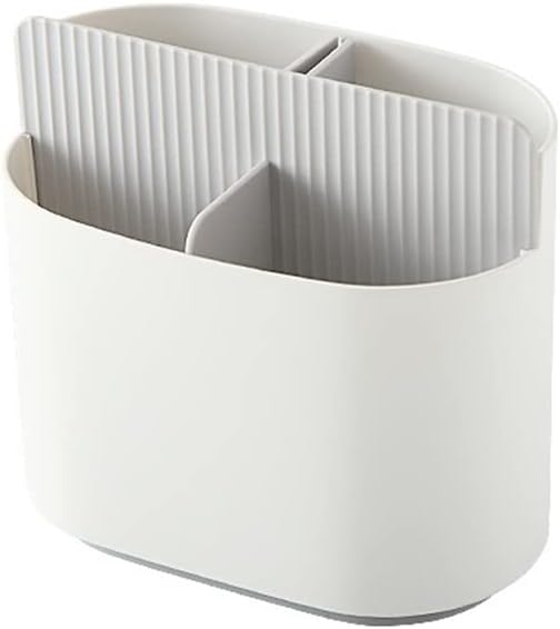 Two-Color Chopsticks Tableware Drain Storage Shelf Removable Fork Spoon Cutlery Holder Kitchen Organizer Rack(Black)