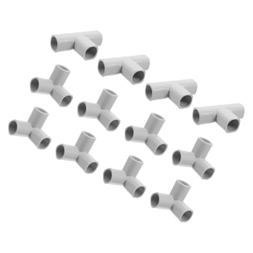 SUPVOX Accesorios para Parque Infantil Interior 12 Piezas Conectores en T y Triangulares para Tubería de 22 Mm, Piezas de Repuesto para Barandilla de Seguridad Ñiño, Compatibles Cercas