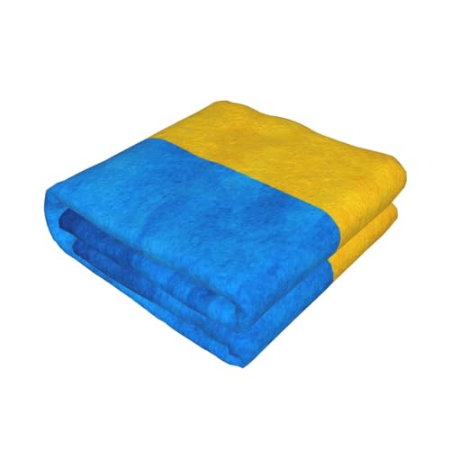 Couverture légère drapeau ukrainien pour vos soirées sur le canapé - 3