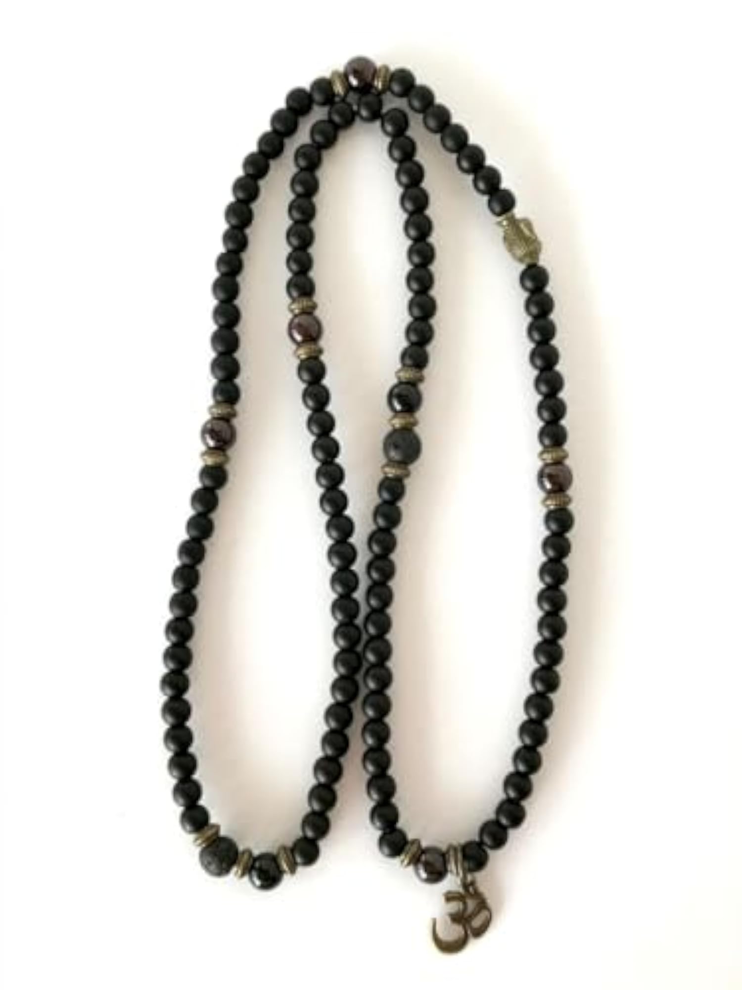 Natural Matte Onyx 108+1 Beads Prayer Mala Necklace