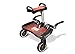 Lascal BuggyBoard Maxi+ Plataforma con sillín infantil y base grande, accesorio para niños de 2 a 6 años (22 kg), compatible con casi todas las sillitas de paseo, rojo