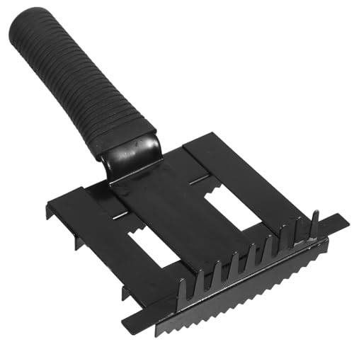 CIMAXIC recortadora cerda Jabali limpiador Herramienta para limpiar vacas Herramienta de cepillado de vacas cepillo de limpieza cepillar peine para vacas peine derramado planchar Black