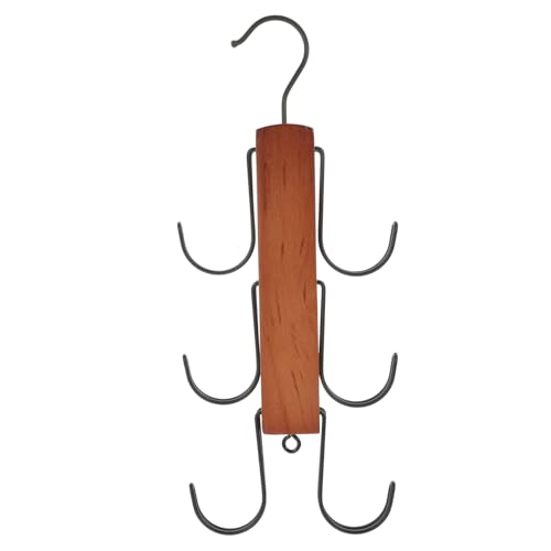 Cabilock Bag Storage Hanger Clothes Rack All Handbags Clothes Hangers Hooks Coat Rack Tote Bag Crossbody Bag Hangers Key Hook Holder Rotation Purse Hanger to Rotate Wood Storage Box Scarf