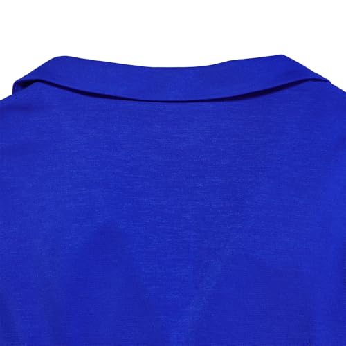 Stunning Royal Blue Women's Business Suit Set with Dress and Pants - Image 4