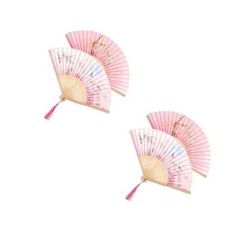 Alipis 2 Series Abanico Plegable Mini Ventilador Portátil Accesorios Oscilante Ventiladores De Pared Ventiladores para Pared Wall Fan Abanico De Mano Plegable Abanico De Bambú 2 Piezas*2