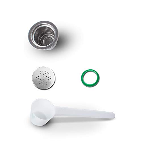 CHICIRIS Cápsula de café Reutilizable Capa de café Recargable de Acero Inoxidable Filtro Preciso Filumino de Aluminio Capacidad de Más Rica para un Modo Mio, Resistencia a la Corrosión,