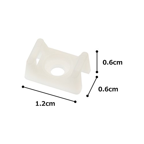 Panduit Tm1S4-C Cable Tie Mount, Screw Applied, #4 Screw Mounting Method, 0.23" Counterbore Diameter, 0.23" Height, 0.32" Width, 0.51" Length, Natural (Pack Of 100) #TOP3