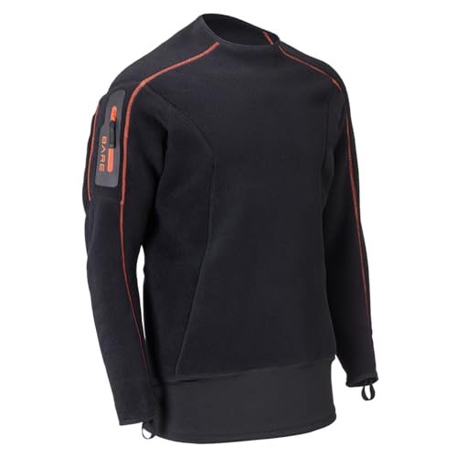 Bare Polar Stretch Mid-Layer, Top, Men's | Designed to be worn in tandem with drysuit for scuba diving | Form Fitting (XX Large)