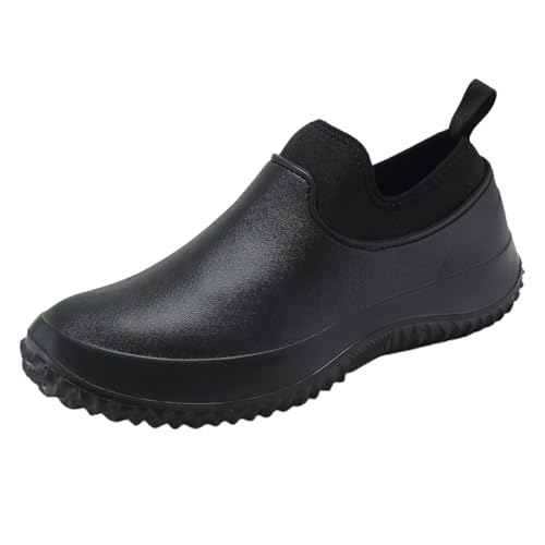 Generisch 2026 Eva Zapatos de Agua Mujer Comedor Lavado Bajo Top Zapatos de Trabajo Antideslizantes Zapatos de Cocina Zapatos Hombres Future, Negro , 40 EU