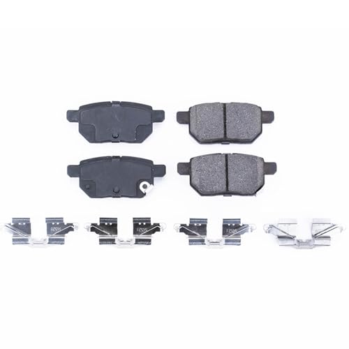 Image of PowerStop Rear Brake Pads for Pontiac Vibe 2009-10 |Scion tC 2011-16 |xB 2008-15 |Toyota Corolla 2009-11 |Corolla 2014-19 - Z17 Ceramic Brake Pads with Installation Hardware, 17-1354