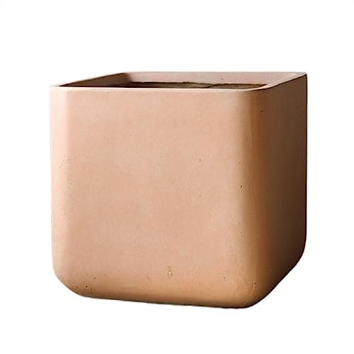 Faux béton marron : le pot de fleurs léger qui ne raye pas le sol - 2