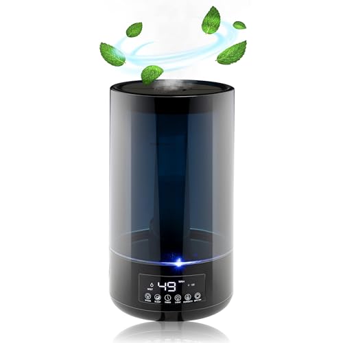 Grundig Humidificateur d’air – Diffuseur Aromathérapie avec Hygromètre – 4,3L Humidificateur...