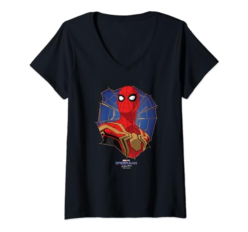 T-shirt Spider-Man femme col V le cadeau Marvel parfait pour les fans de No Way Home