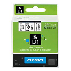 TAPE, BLACK/RED, 19MM 45807 di DYMO