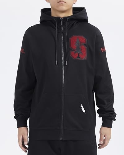 Image of Pro Standard Mens College Classic Chenille Cotton Double Knit Full Zip Hoodie
