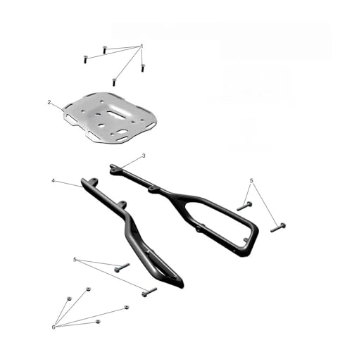 Porte-bagages arrière et support mallette de rangement Speed 400 2024 - 7