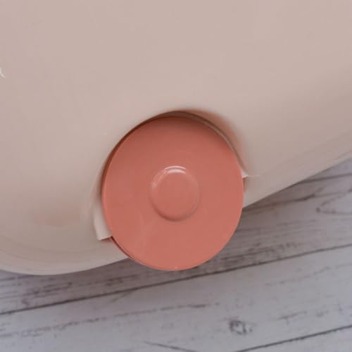 Image of Baby Bucket Multipurpose Storage Box with Wheels | Children's Toy Storage Box | Pulley Plastic Case Storage Container-(29.5 x 23 x 20.2 cm)-(White-8Ltr)