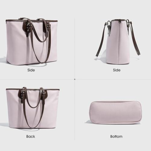 Womens Large Capacity Tote Bags Casual Vegan Leather Shoulder Purses Working Top Handle Handbag Satchel 2025 5