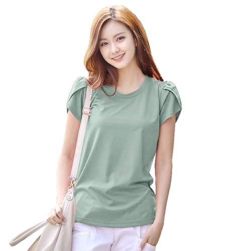 Image of Venisa Lycra Solid Casual Wear Tshirt