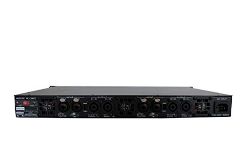 MUSYSIC MU-D9600 Professional 4-Channels 2x9600 Watts D-Class 1U Power Amplifier - Thumbnail 2
