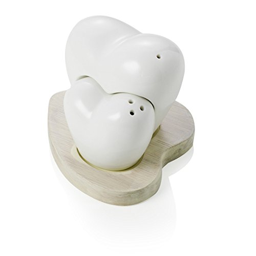 BRANDANI54612 Forever Hearts Salt and Pepper Shaker Set, Multi-Colour