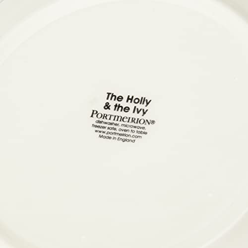 Portmeirion The Holly & Ivy Pasta Bowl, Multi-Colour, 20 cm, Set of 6, 20 x 20 x 4 cm - Image 4