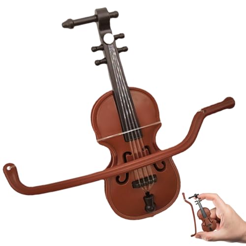 Tiny Mini Violin: Worlds Smallest Decor, Gift for Men & Women, Office or House Musical Ornament