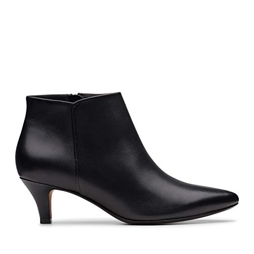 Clarks Damer linvale havsslingback pumps, Svart svart läder - 37 EU