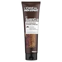 L'Oréal Paris Shave Cream, Protects from Micro-Cuts, With Cedarwood Essential Oil, Men Expert Barber Club, 150ml