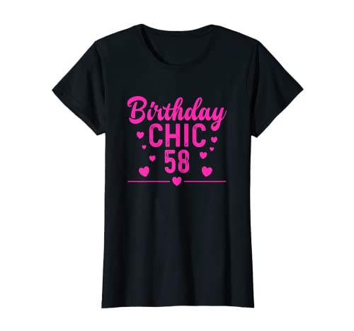 Funny 58th Birthday 58 Year Old Queen Born In 1964 Chic Camiseta