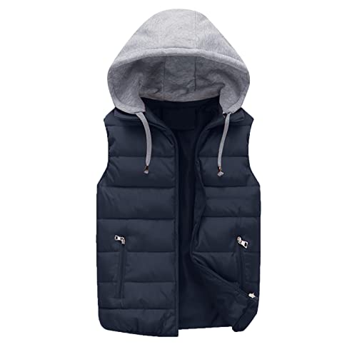 Veste de coq pour homme sans manches matelassée en coton taille XL