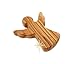 Dacaret Factory Olive Wood Guardian Angel, fits in The Hand and Pocket | Reduces Stress and Anxiety | Palm Angel | Angels Figurines | Thumb Stone | Comfort | Worry Stone (1)
