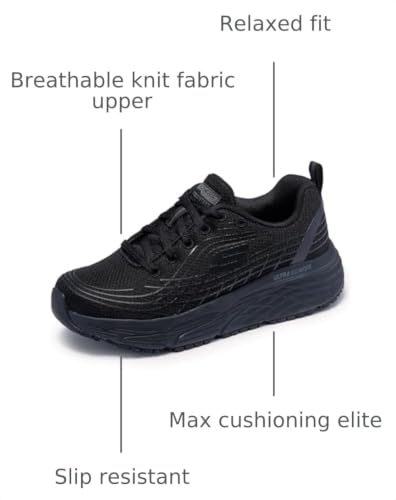 Image of Skechers Men's Max Cushioning Elite Slip-Resistant Work Shoe