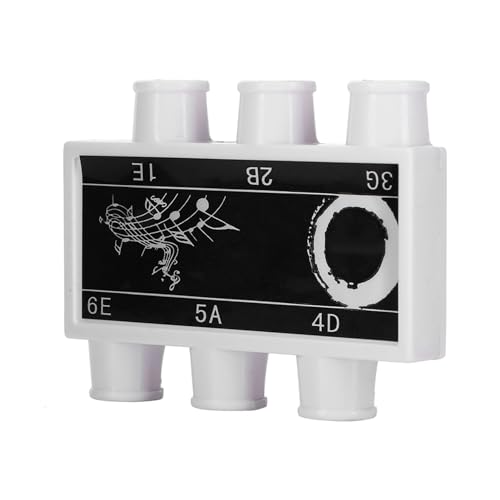 WALFRONT Cañas de Latón Afinador Duradero Diapasón Guitarra E B G D A E Afinador de Plástico con...