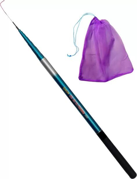 12 ft Fly Fishing Rod With Fish Carrying Net 360 Blue (360 cm, 0.169 kg)
