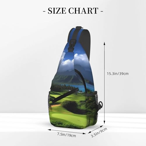 Bolso pequeño tipo sling para senderismo y viaje miniatura 3