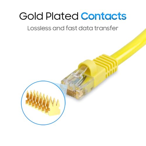 Cmple Cable Ethernet Cat5e con conectores RJ45 de 25 pies miniatura 5