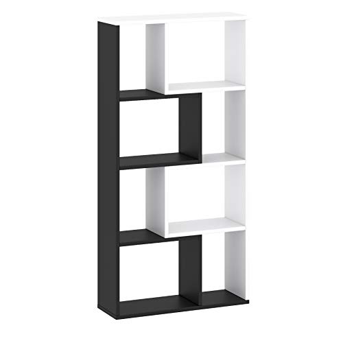 Étagère Murale bibliothèque de Salon à Livres avec Plusieurs Compartiments - Étagère de Rangement Horizontale/Verticale - À Suspendre au Mur ou sur Le...