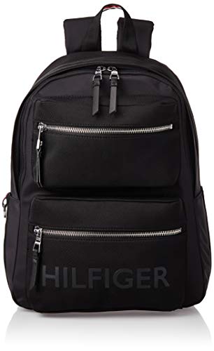 Preisvergleich Produktbild Tommy Hilfiger Herren Bold Nylon Backpack Münzbörse, Schwarz (Black), 14x46x35 cm