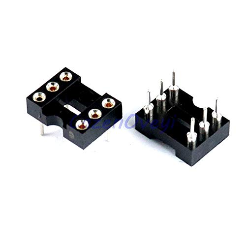 20pcs/lot DIP-6 Round Hole 6 Pins 2.54MM DIP DIP6 IC Sockets Adaptor Solder Type IC Connector