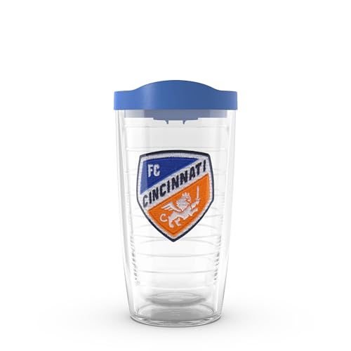 Tervis MLS FC Cincinnati - Primary Logo Made in USA Double Walled Insulated Tumbler Travel Cup Keeps Drinks Cold & Hot, 16oz, Classic