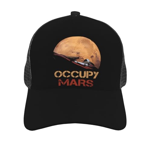 Occupy Mars Mesh Baseball Cap - Classic Adjustable Peaked Cap, Trucker Hat for Men and Women2