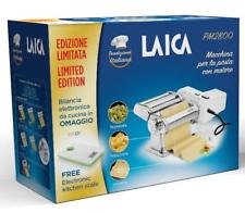 Laica PM2800 Kit Macchina Pasta, Acciaio, Argento, 15.3x21x19.8 cm