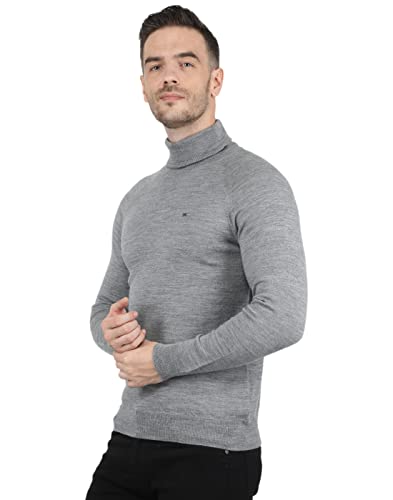 Image of Monte Carlo Men Wool High Neck Pullover Sweater