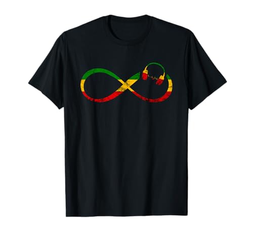 Rasta Reggae Casque audio Infinity Rastafari T-Shirt