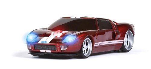 Wireless Mouse - Ford GT Red with White Stripes